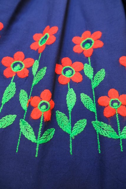 ヨーロッパ古着花柄刺繍ヴィンテージチロルワンピース | 大阪