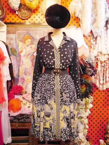 ヨーロッパ古着60sヴィンテージレトロクラシックドレス | 大阪・阿部野
